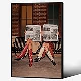 Brown Luxury Old Money Style Woman Wall Art Trendy