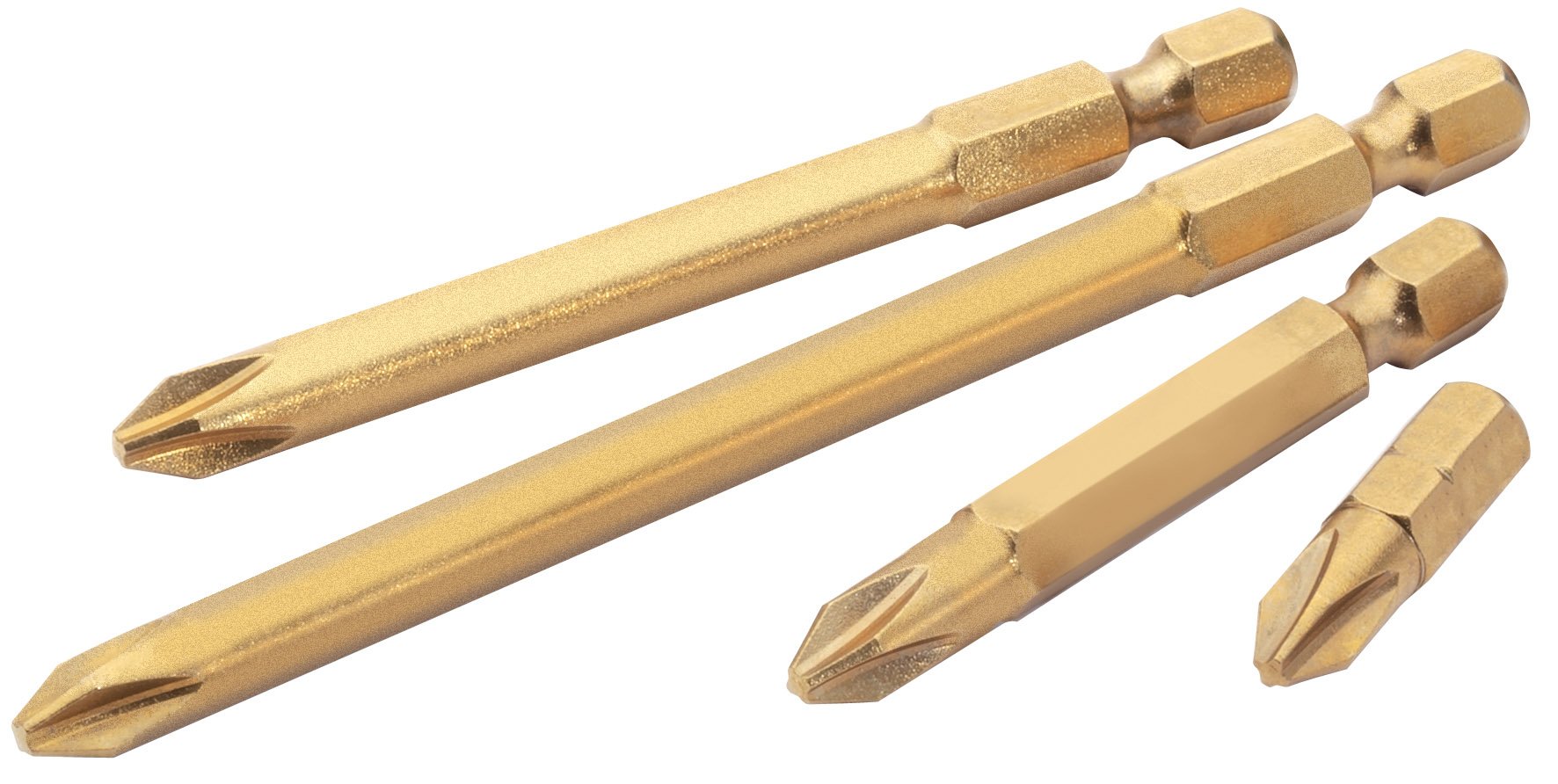 Draper 10592 1/4-inch 50mm No.3 Titanium Nitride Cross Slot E-Shank Insert Bit