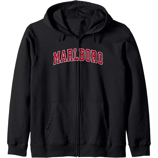 Amazon.com: Marlboro New Jersey NJ Vintage Sports Design Red