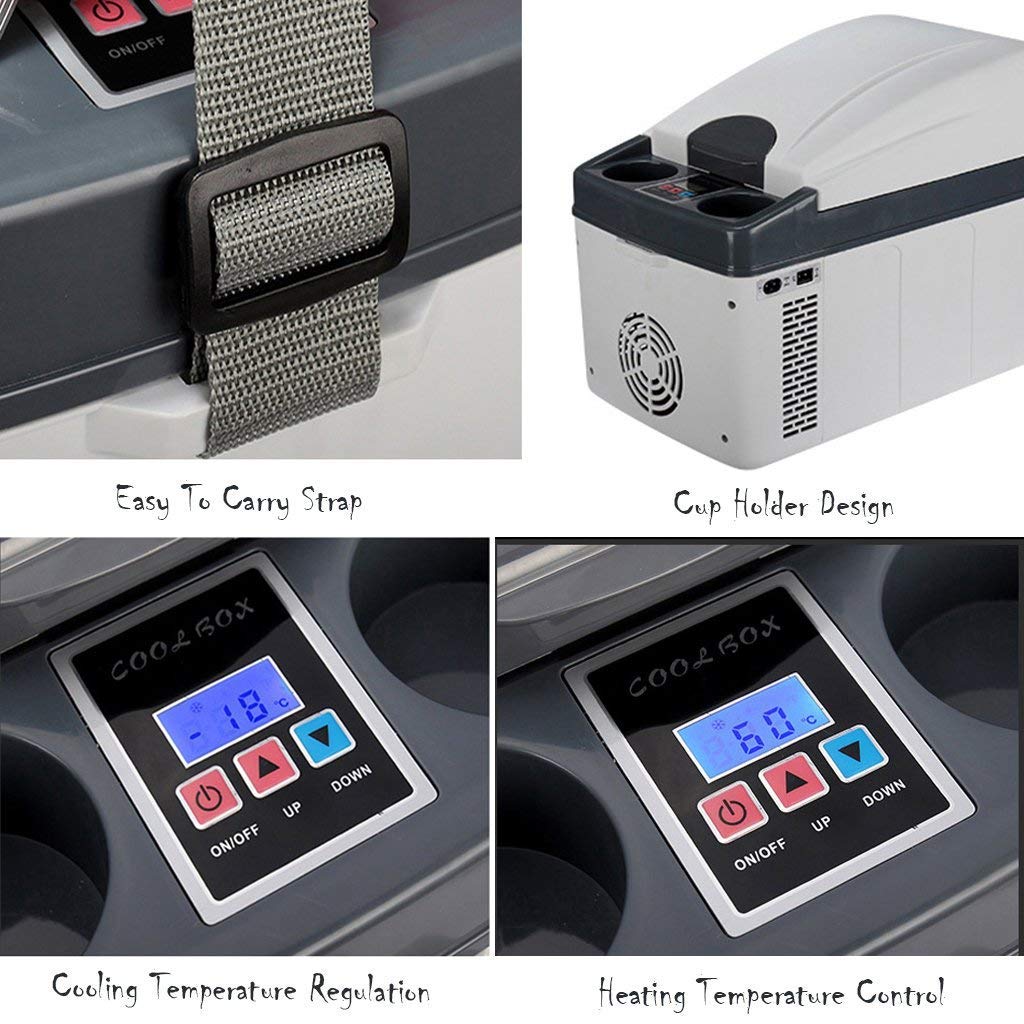 DULPLAY Señalización Digital Mini Nevera, 20L Horizontal Dual Core ...