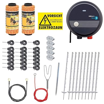 Vosspet Set Completo Per Recinzione Elettrica Di Piccoli Animali