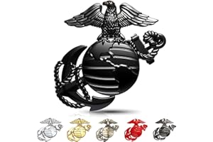 GENERIC U.S. Marine Corps Metal Cars Emblem for 250th Anniversary, 3D Eagle Globe Anchor Insignia Decals, Universal Fit at 3.3" x 3.1" Weatherproof, Car Medal Gift for Veterans and Military Supporters
