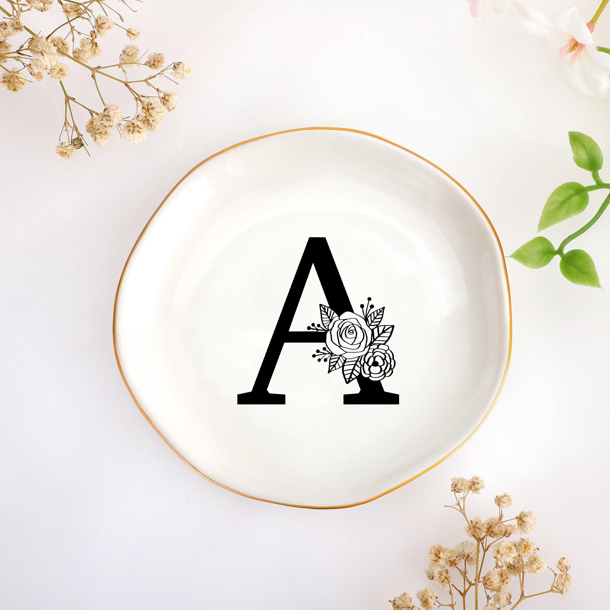 Bridesmaid Birthday Gifts for Women, Initial