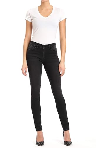 Mavi Alexa Women's Skinny Jeans, Mid Rise Jeans for Women, Dark