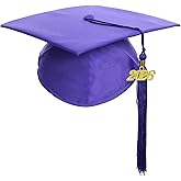 Newrara Graduation Unisex Matte Adult Graduation Cap with Tassel