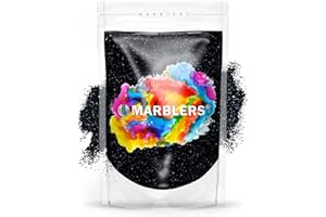 MARBLERS Twinkle Glitter [Black Knight] 3oz (85g) | Fine | Non-Toxic, Vegan, Cruelty-Free | Face, Body, Eyeshadow, Hair, Festival, Party Makeup | Nail Art, Polish | Resin, Tumbler, Slime, Craft