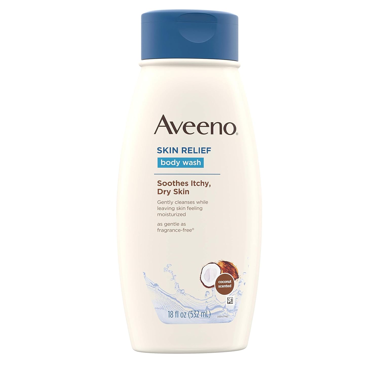 Aveeno Skin Relief Body Wash with Coconut Scent & Soothing Oat, Gentle Soap-Free Body Cleanser for Dry, Itchy & Sensitive Skin, Dye-Free & Allergy-Tested, 18 fl. oz : Beauty