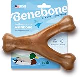Benebone Wishbone Durable Duck Dog Chew Toy Medium USA Made