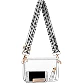 Clear Purse for Women - Stadium Approved Crossbody Bag, Small Stadium Bag for Concerts & Sports Events