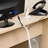 D.A.Y. Republic 10ft White Cable Tidy Sleeve 3m Wire Loom Tubing Protector view 5