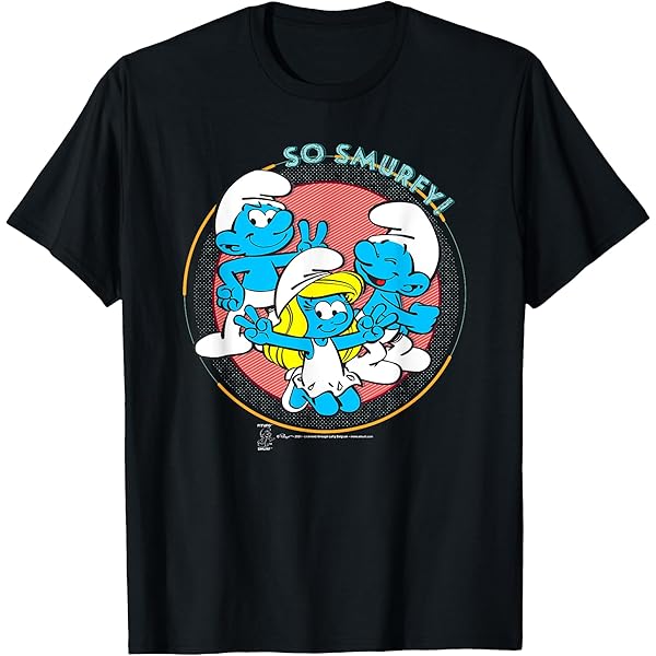 ★2025SS新作★WKNDRS X SMURFS★MULTI COLOR STRIPED T-SHIRT Amazon.com: The Smurfs Smurfette is Smurf Ready! T-Shirt