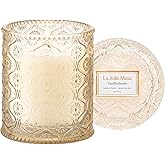 LA JOLIE MUSE Vanilla Bomb Candle | Vanilla, Lemon Zest & Patchouli | 6 oz Cotton Wick | Natural Soy Wax | 40 Hours Clean Burn | Gift-Ready for Hosts | Elegant Home Décor