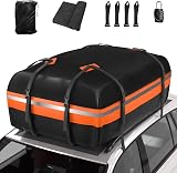 Signstek Car Roof Cargo Bag 1000D PVC Waterproof 15 cu ft with Straps view 1