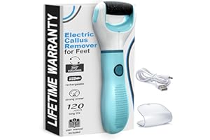 AZZORI Electric Foot Callus Remover – Rechargeable Foot Sander Electric with 2800 RPM Motor & 1200 mAh Battery, 360° Rotating Replaceable Roller – Pedicure Tools for Feet for Smooth Heels & Dry Skin Care