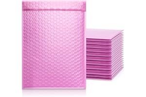 25 Pack TONESPAC #3 9"x12" Poly Bubble Mailers Padded Envelopes Retailer Shipping Bags with Waterproof Self Seal Strip Book M