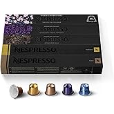 Nespresso Capsules Original Line, Ispirazione Variety Pack, Mild, Medium, Dark Roast Espresso Coffee, 50 Count Espresso Coffe
