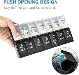 Mossime Weekly Pill Box 7-Day XL AM PM Organizer 14 Compartments Large view 4