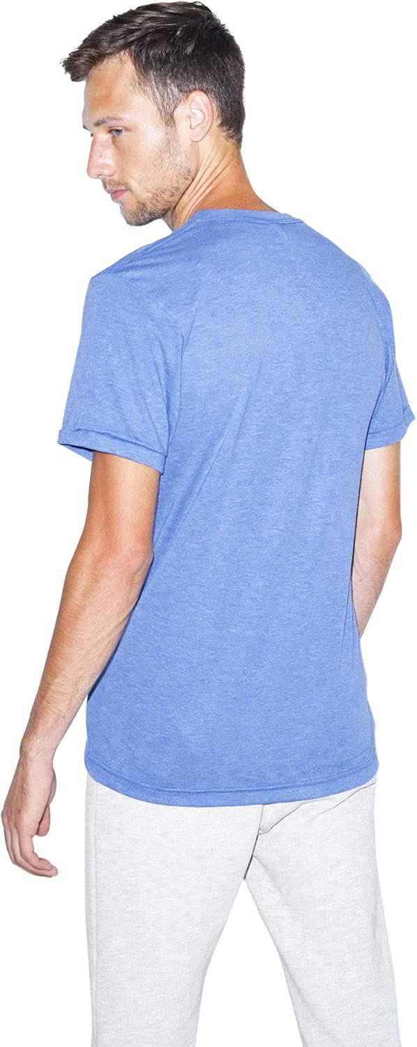 American Apparel Tri-Blend Crewneck Short Sleeve Track T-Shirt, 2-Pack: Clothing