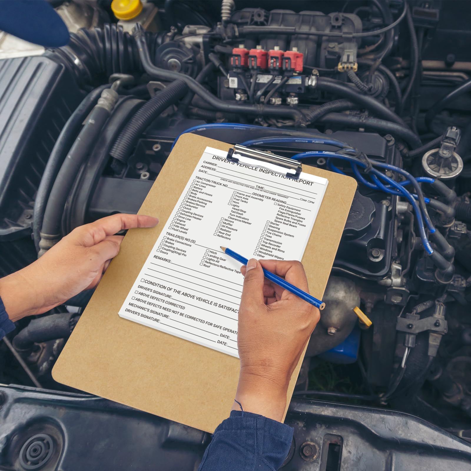 Mua 300 Sets Detailed Driver Daily Vehicle Inspection Report Book/Forms ...