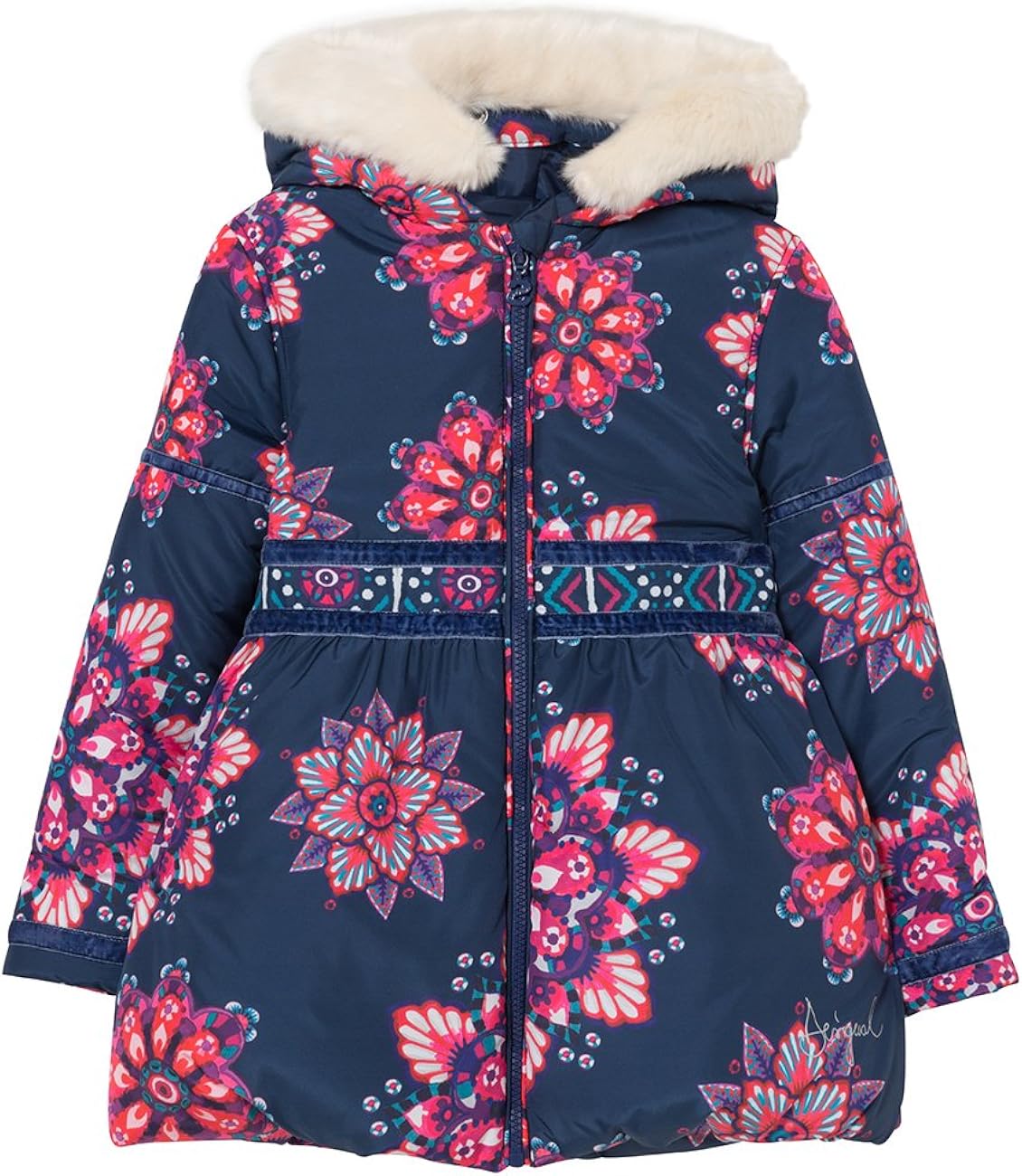 Desigual Chaq_Saguaro Abrigo, (Navy 5000), 164 (Talla del Fabricante: 13/14) para Niñas