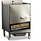SmokinTex 'The OG' Electric Smoker - Spacious &amp; Insulated Stainless Steel Meat Smoker with 700W Heating, &amp; Temperature Control for BBQ, Jerky, Vegetables