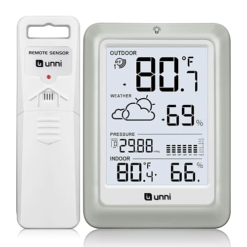 Wireless Weather Stations, with 330ft Range Sensor and Adjustable ...