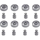 BlueStars 8 Packs WD12X10231 Dishwasher Lower Rack Wheel with Stud | Compatible with General Electric Dishwashers - Easy to Install - Replaces 1263942 AP3994981 PS1481883 EA1481883