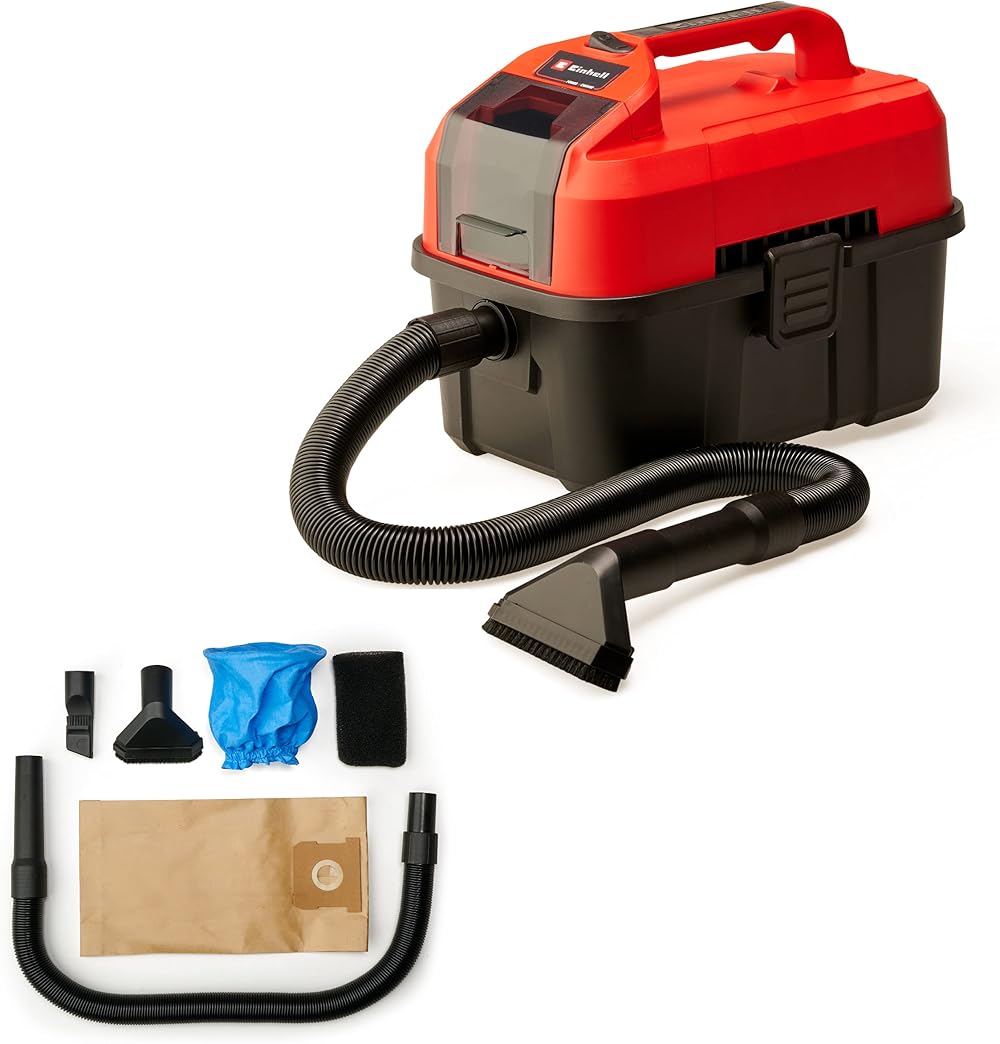 Einhell Cordless Wet and Dry Vacuum TC-VC 18/10 Li Solo Power X-Change 90 mbar