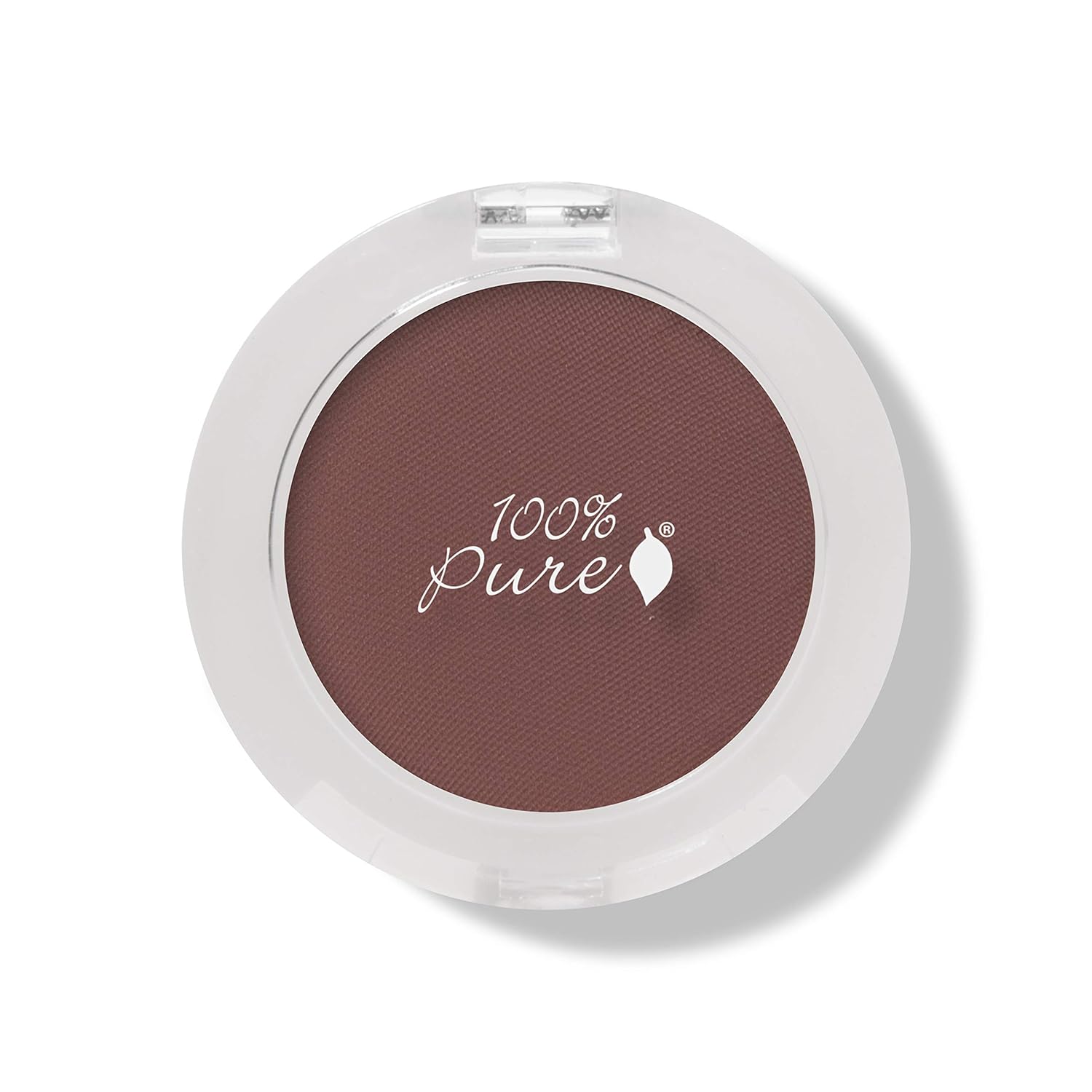 100% PURE Pressed Powder Eye Shadow (Fruit Pigmented), Bronze, Shimmer Eyeshadow, Buildable Pigment, Easy to Apply, Natural Makeup (Matte Warm Reddish Brown) - 0.07 oz