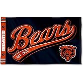 Chicago Bears Script Logo Premium Flag
