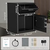 WASJOYE 70L Depository Drop Safe with Digital Keypad Anti Theft Alarm view 5