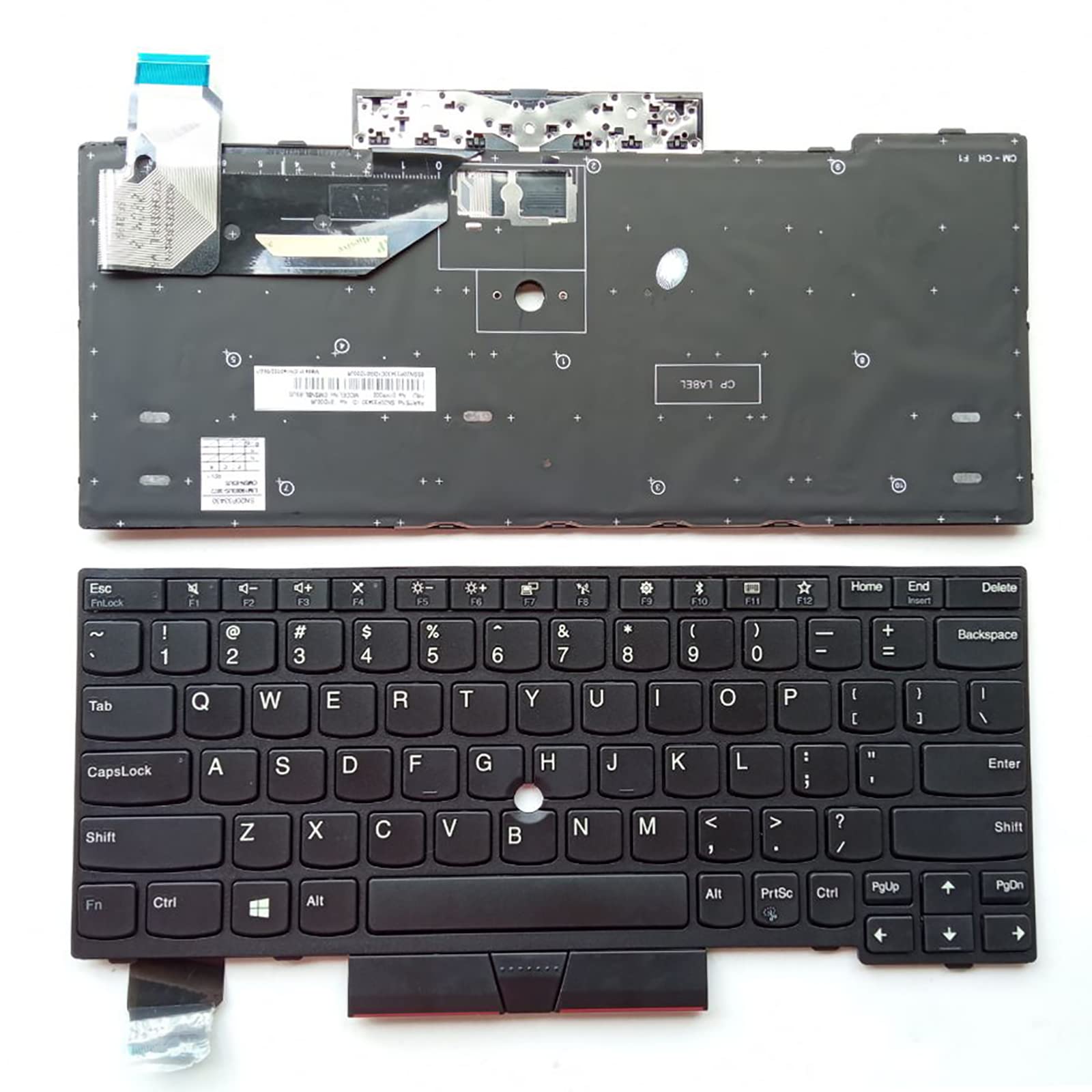 Photo 1 of Siakoocty Laptop Replacement US Layout No Pointer Keyboard for Lenovo ThinkPad X280 X390 X395 L13 NBLBF 01YP840 5N20V43328 SN20V42965 CMSBL-83US