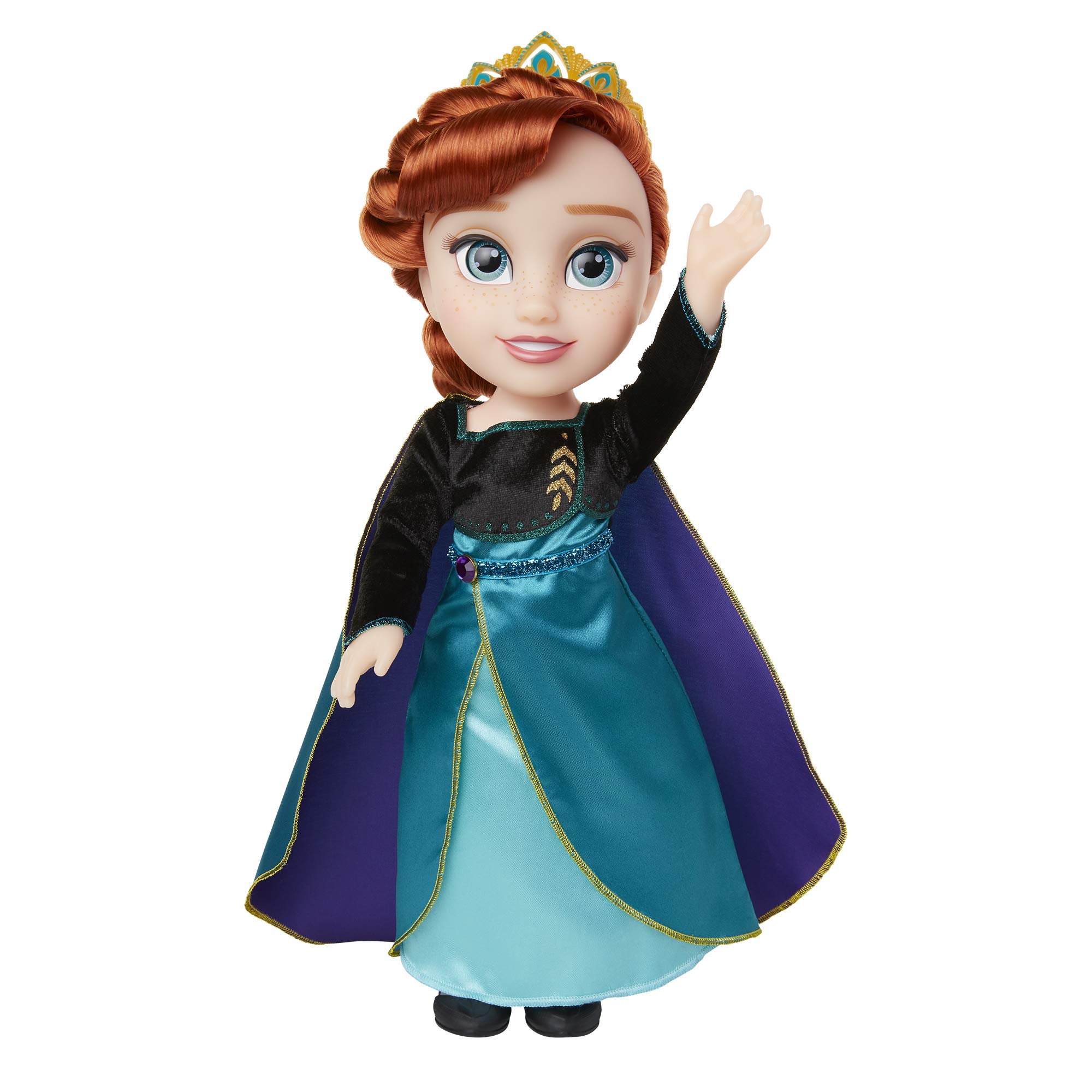 Frozen 2 Anna Doll In Iconic Epilogue Outfit, Pair of Shoes and earrings Included - 14-Inches - Perfect Doll for Any Frozen 2 Anna Fan! For Girls Ages 3+