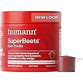 Humann SuperBeets Beet Root Powder - Non-GMO Beetroot Superfood - Nitric Oxide Supplement for Heart Health, Circulation & Blood Pressure Support - Black Cherry, 30 Servings