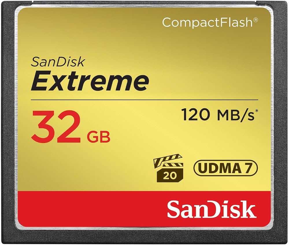 SanDisk Extreme CompactFlash 32GB UDMA7 120MB/s SDCFXS-032G-X46 Memory Card