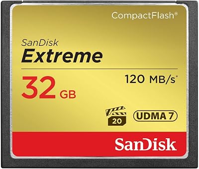 SanDisk Extreme CompactFlash 32GB UDMA7 120MB/s SDCFXS-032G-X46 Memory Card