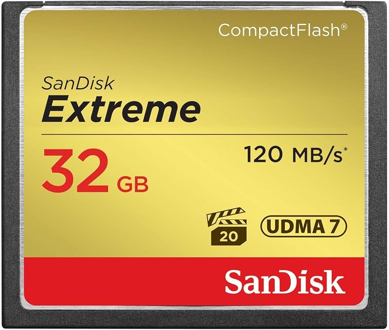 SanDisk Extreme CompactFlash 32GB UDMA7 120MB/s SDCFXS-032G-X46 Memory Card