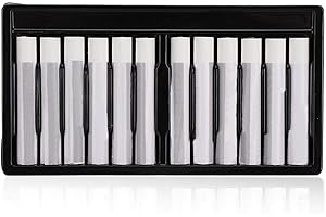 White Oil Pastels, 12PCs White Pastels Sticks Children Painting Tool Art Supply Drawing Pen Craypas Oil Pastels White for Ind