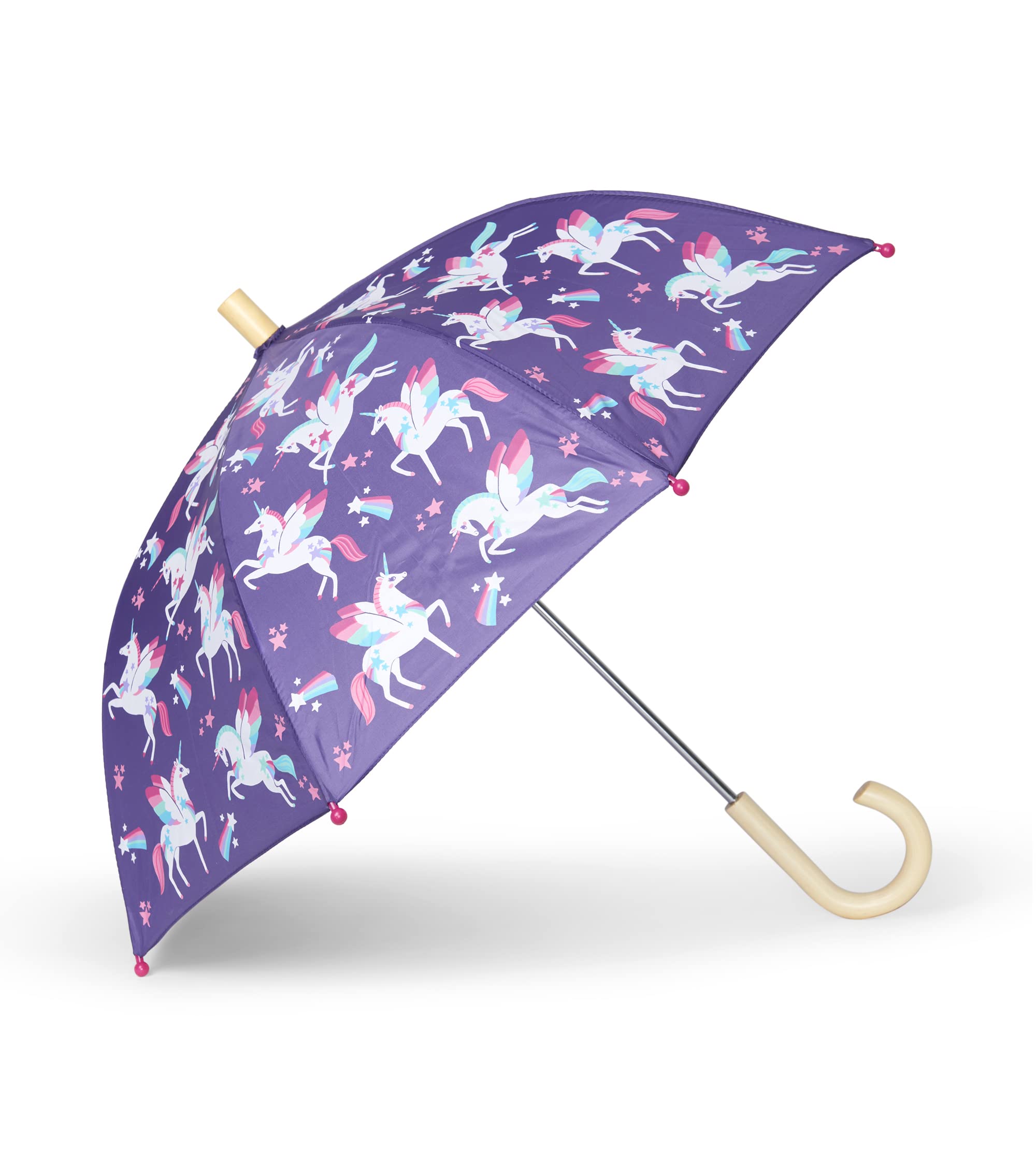 Hatley Girl's Printed Umbrella, Rainbow Winged Unicorns, One Size