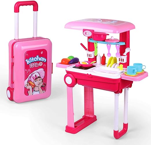 Buy Ixora Toy Chef 2in1 Travel Suitcase Kitchen Set for Kids