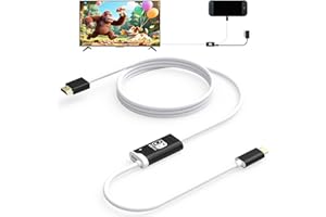 Switch 2 Dock (Plug-and-Play, 4K@60HZ 6.6 ft), USB C to HDMI Replacement Cable for Nintendo Switch, Portable Travel TV Base A