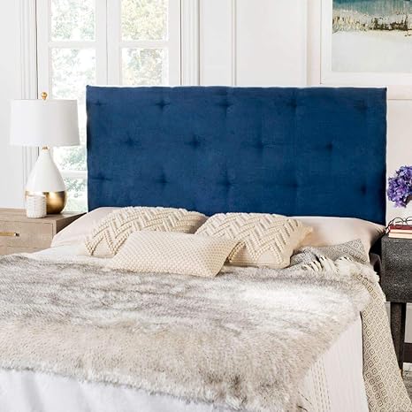 wallpapers Navy Blue Velvet Headboard Blue Headboard Bedroom Ideas safavieh martin navy blue velvet upholstered tufted headboard queen