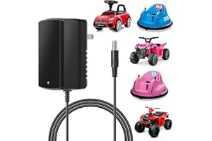 VENSHUN 6V Charger for Kids Ride On Car Toys Best Choice Products Wrangler SUV Kid Trax Dynacraft Bumper Kidzone Jeep Tractor, 6 Volt Battery Charger for Ride On Toys 6 Volt Universal Battery Charger