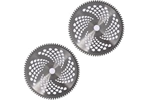 labwork 2-Pack 10Inch 40T/60T/80T Carbide Tip Brush Blades for Cutting Wood Bush and shrubs Most Petrol Brush Cutters (80T)