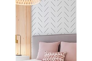 JIUMEI Large Wall Stencil 12 x 16 Inch - Resuable Tile Stencil for Painting Floors, Walls, Tile, Patio - Simple Geometric Lines Design