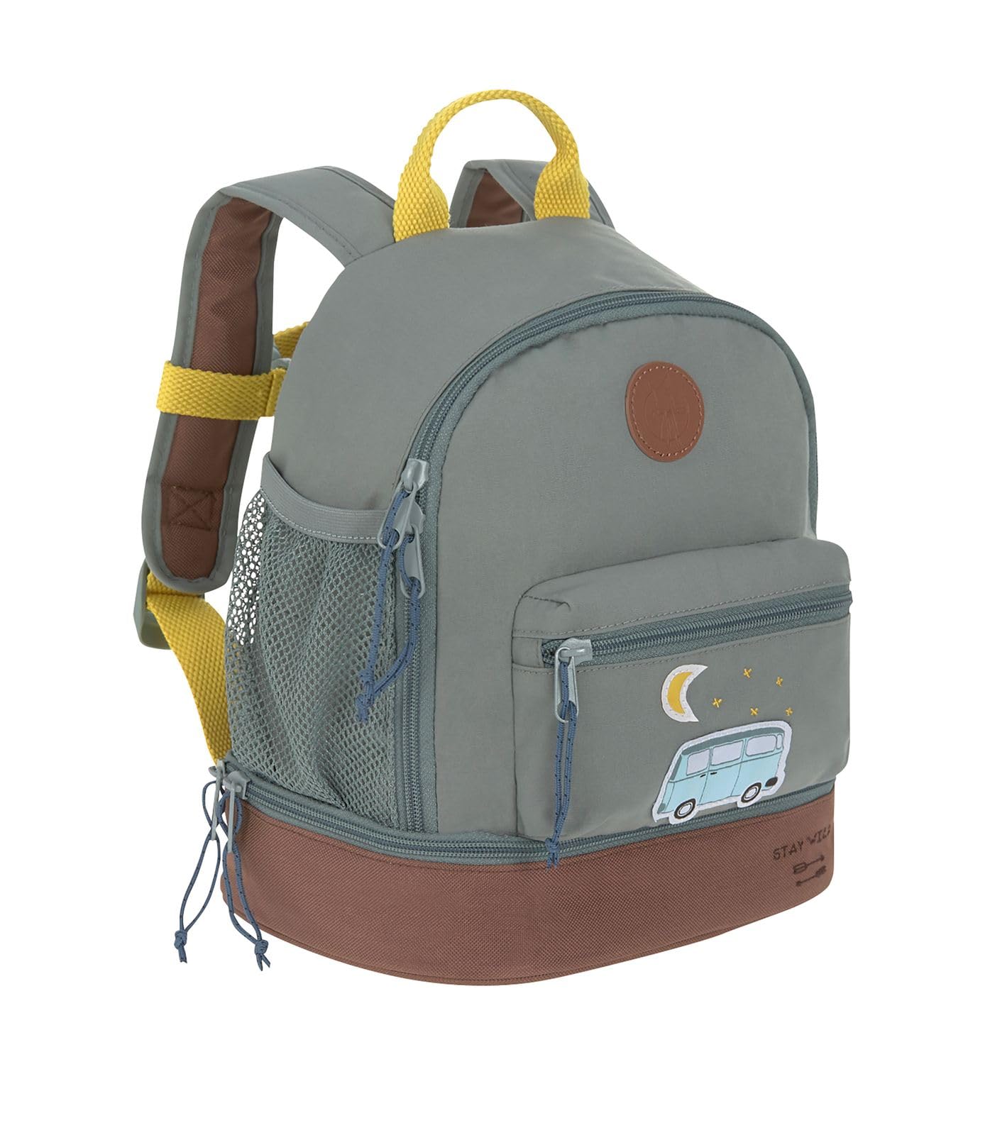 LÄSSIG Adventure Kids backpack kindergarten bag with chest strap from 3 years, 27 cm, 4.5 L, Bus green — image 1