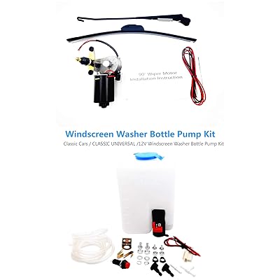 Buy Qarmar 12v Electric Motor Universal Utv Windshield Wiper Kit With Windshield Washer Pump Bottle Kit Fit For Polaris Ranger Can Am Honda Pioneer Glof Cart Tractors Etc Multi Wiper Online In
