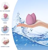 Carehabi Makeup Sponge 8 Piece Beauty Blender Set 3 Shapes Latex Free view 4