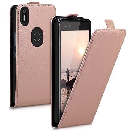 kwmobile bq Aquaris X5 Plus Hülle - Handyhülle für bq Aquaris X5 Plus - Handy Case Flip Schutzhülle