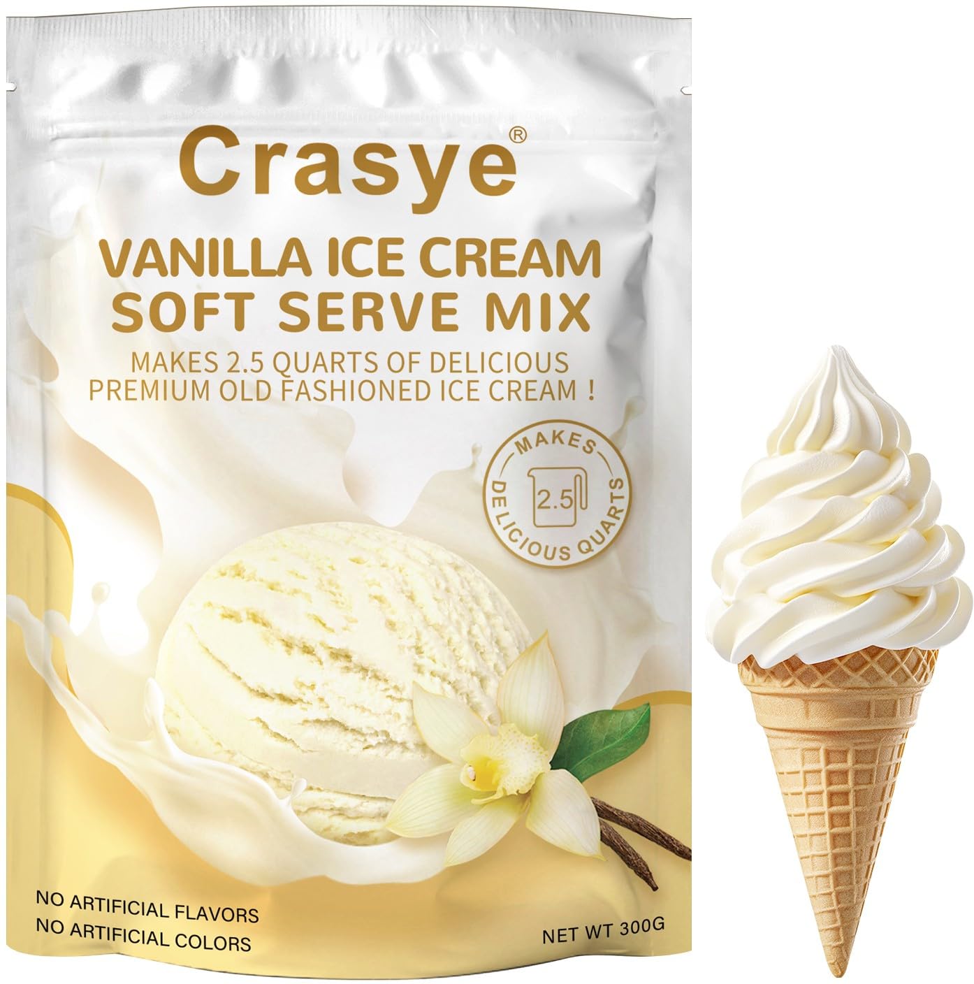 10 Ounce Ice Cream Mix Vanilla Soft Serve 20.3962 centimeters | eBay